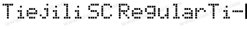 Tiejili SC RegularTi字体转换